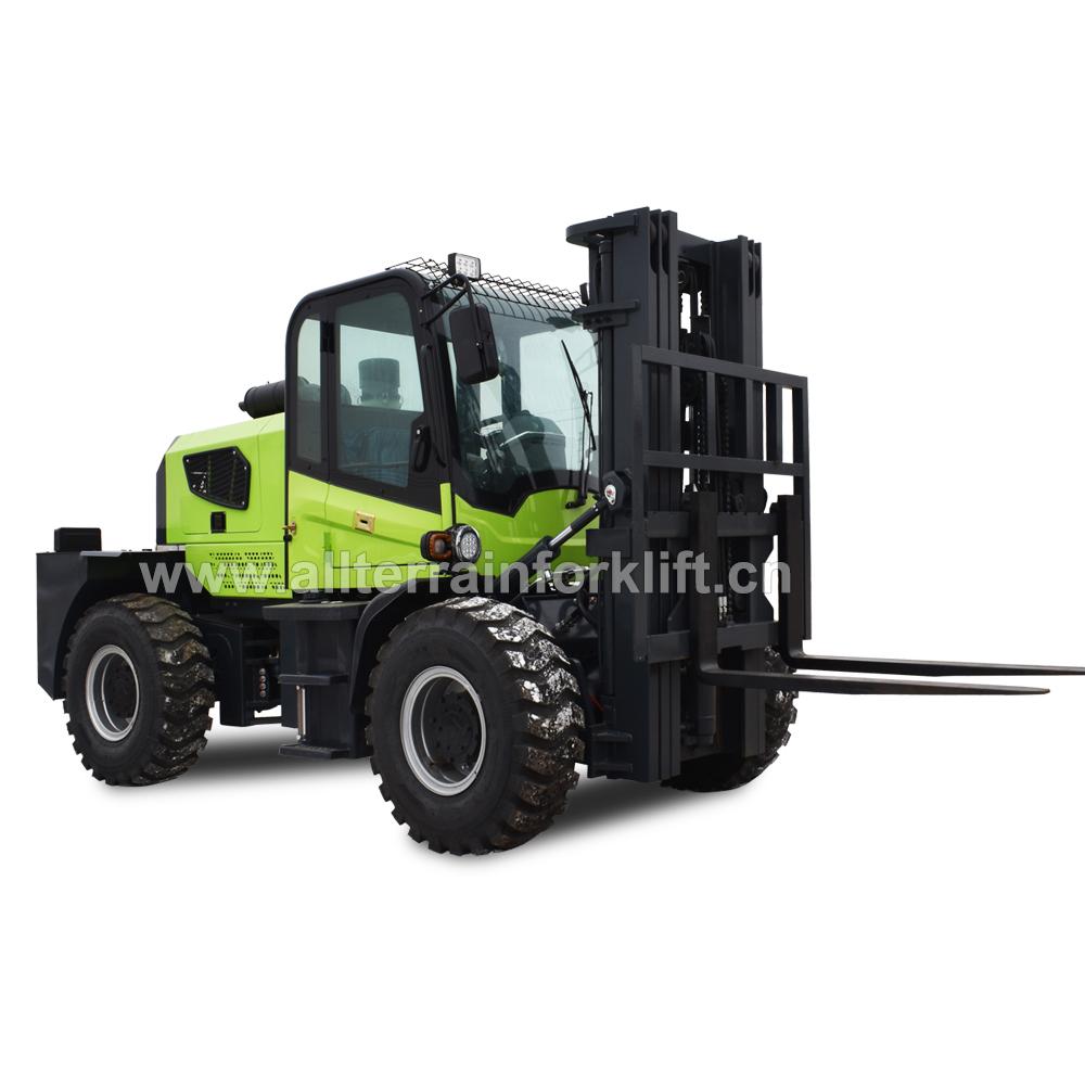 3.5T Basement Type Rear Wheel Steering Rough Terrain Forklift