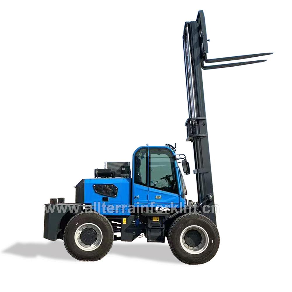 6T Rear Wheel Steering Rough Terrain Forklift