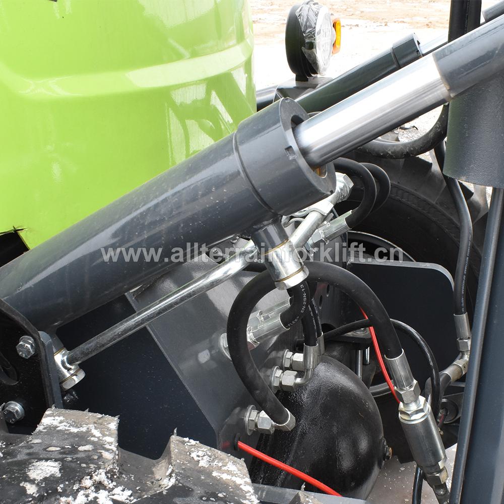 hydraulic cylinder of articulated forklift